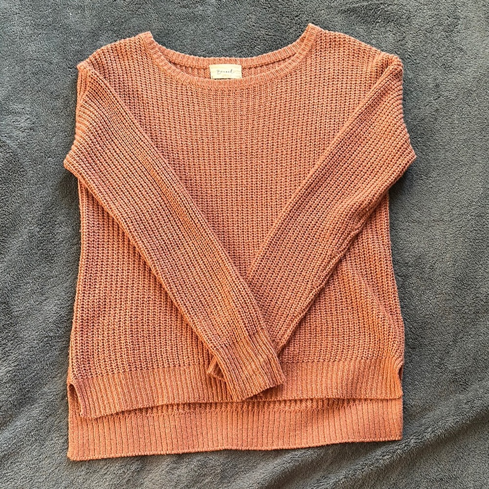 Abrand Brown Crew Neck Sweater